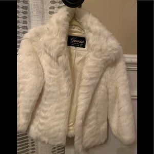Guess size small new without tags faux fur jacket